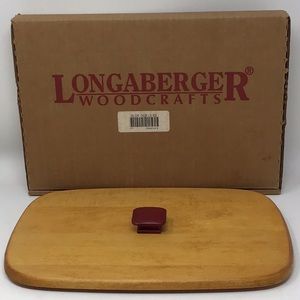 Vintage Retired Longaberger 1996 Christmas Holiday Cheer Basket Lid